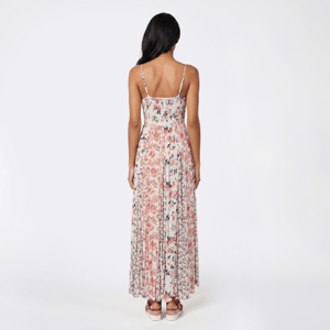 Juniors Angie Twist Front Key Hole Floral Maxi Dress alternate view